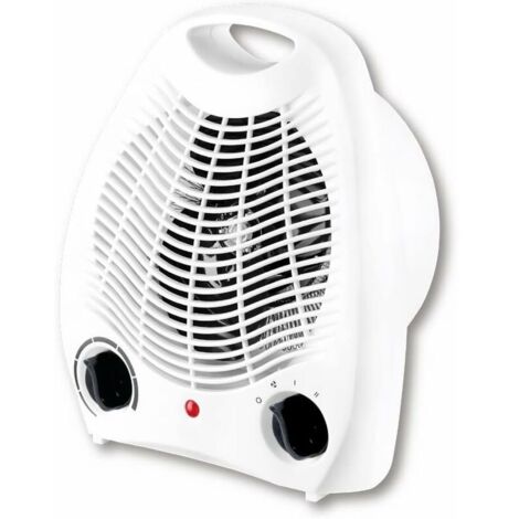 Radiateur soufflant électrique ,Réchaud électrique,1000W / 2000W , Thermo Convecteur à Air Chaud 2 Pouvoirs Bouton Intuitif, Silencieux, Portable