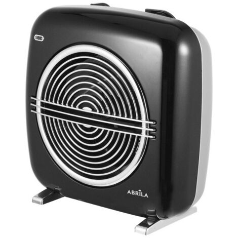 Radiateur Soufflant Électrique Vicenza Noir/Gris 2000W 2 Puissances 3 Fonctions Thermostat (28x27,5x14,5cm)