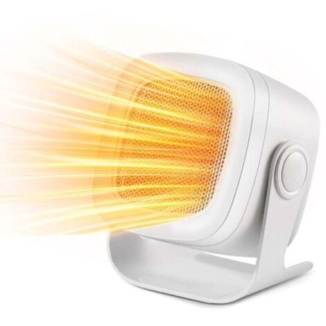 Radiateur soufflant, mini radiateur électrique PTC, oscillation à 90°, radiateur électrique à 2 modes, radiateur compact, radiateur portable pour salon, chambre et bureau XXW
