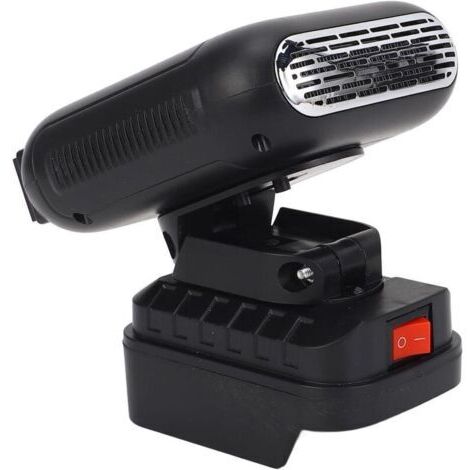 Radiateur soufflant portable à batterie Inclinaison 90° 2 températures réglables 30-50°C et 50-80°C Performance silencieuse pour petits espaces - BL1860B