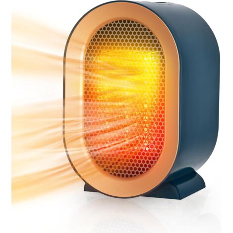 Radiateur soufflant portable en céramique, radiateur électrique mobile silencieux pour la maison et le petit bureau 1200 W