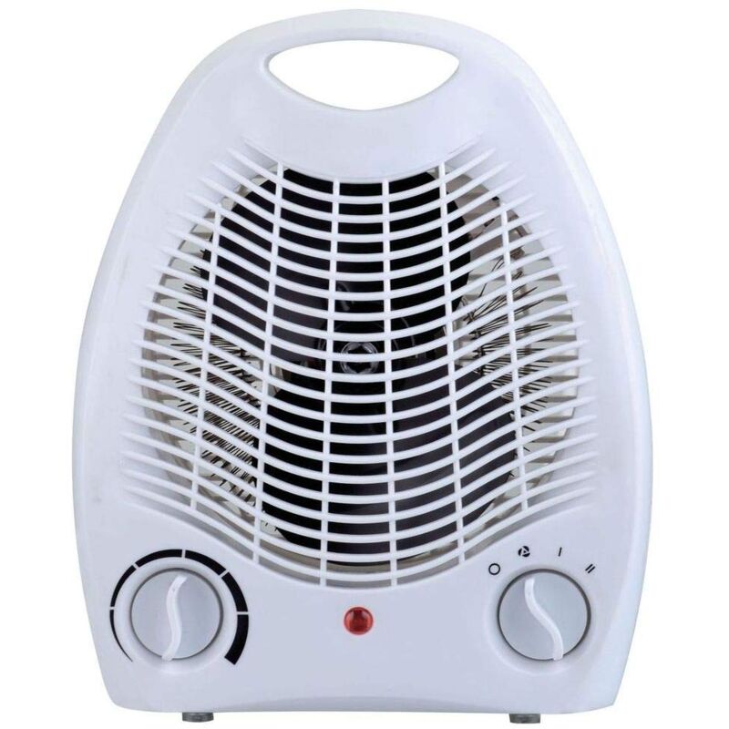 Aiperq - Radiateur Soufflant Salle de Bain - Chauffage d'appoint soufflant - Faible consommation - Silencieux - 2000 w - Blanc