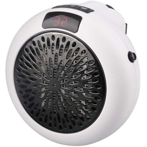 Radiateur soufflant soufflant enfichable 900 W, mini radiateur électrique, radiateur mobile, blanc