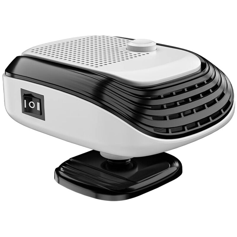 Tonchean - Radiateur soufflant,Chauffage de voiture universel 12 v, ventilateur de chauffage, refroidissement et chauffage avec base réglable à 360°,