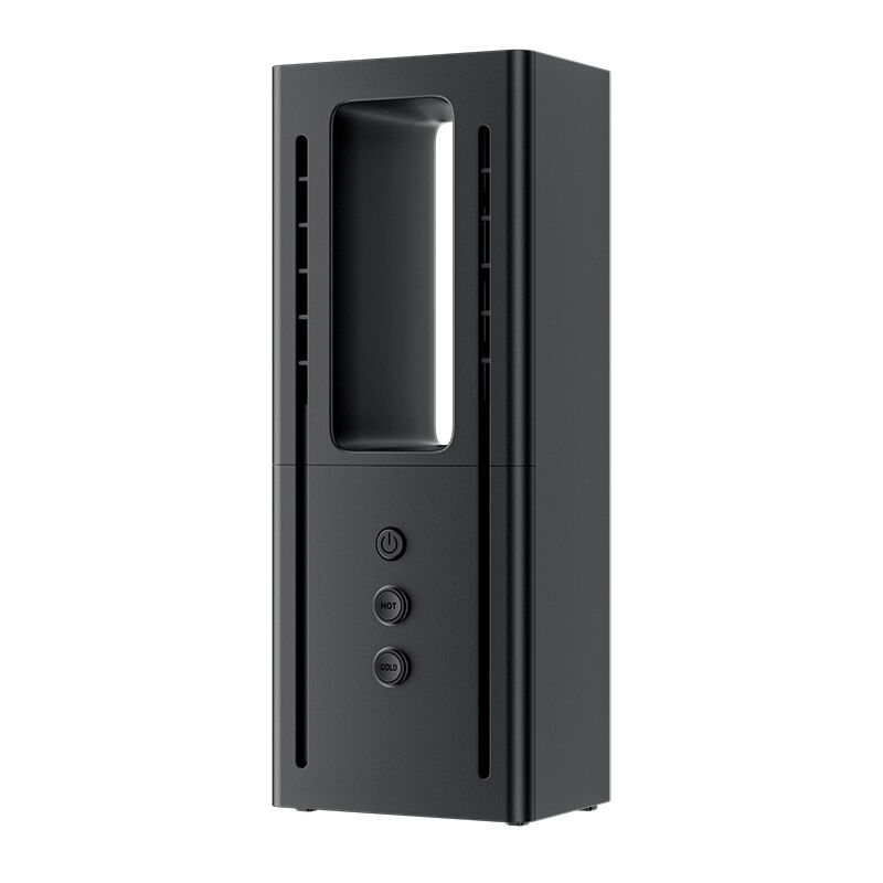 Tonchean - Radiateur soufflantHome Desktop Heater Portable Bladeless Cooling and Heating Fan Mini Standing Heater - Black 700w