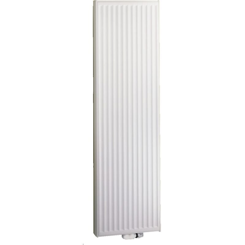 Henrad - Radiateur panneau acier vertex 2 lames + 1 rangée d'ailettes (21) - h: 2000 mm - l: 600 mm - 2160 w