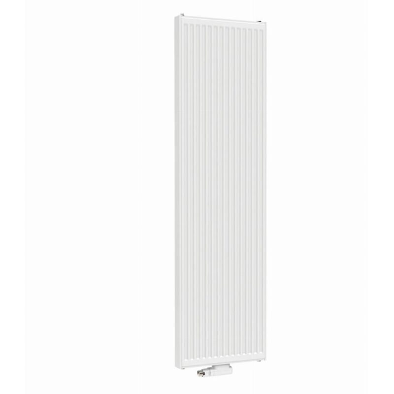 Radiateur panneau acier VERTEX 2 lames + 1 rangée d'ailettes (21) - H: 2000 mm - L: 500 mm - 1800 W