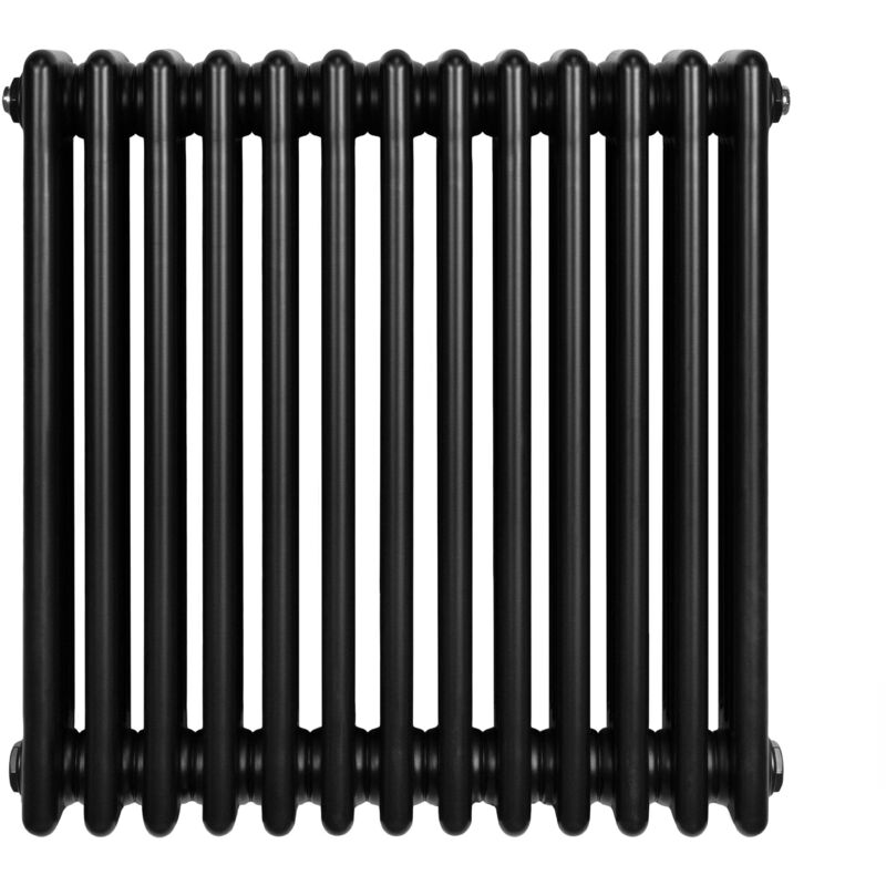 Monstershop Traditional 4 Column Radiator - 600 x 605mm - Black