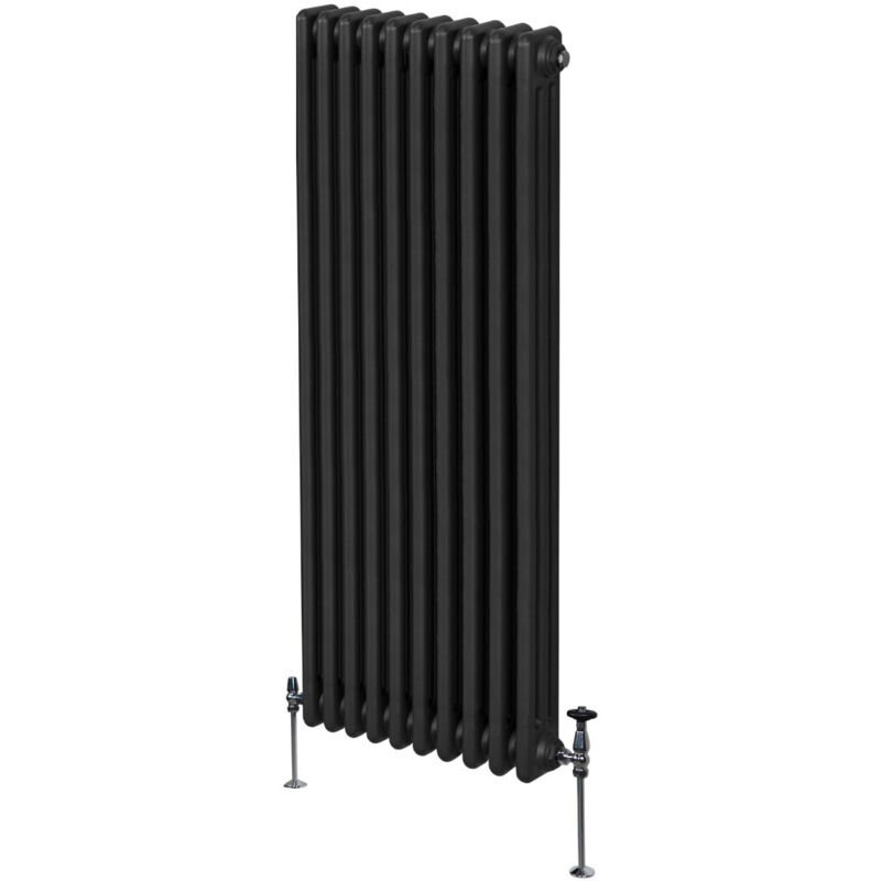 Monstershop Traditional 3 Column Radiator - 1800 x 472mm - Black