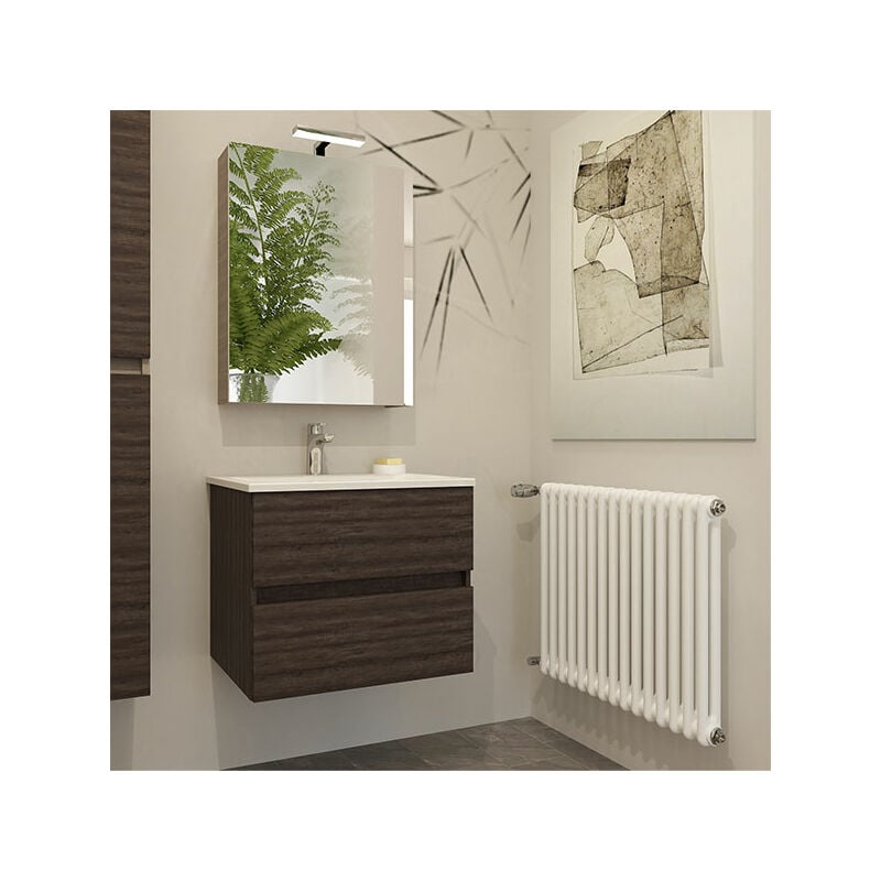 Matisère - Radiateur tubulaire eau chaude - Hauteur 592mm - 2 colonnes - 306,6 Watt - COMBY/2/600/7