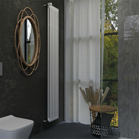 Radiateur tubulaire eau chaude 5 éléments - HxL 2492x225mm - 880Watts - 880 Watt - COMBY/2/2500/5