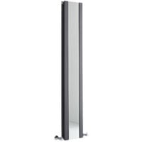 Radiateur Vertical Design Avec Miroir – Anthracite – 160 x 26,5cm – Sloane