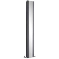 Radiateur Vertical Design Avec Miroir – Anthracite – 180 x 26,5cm – Sloane