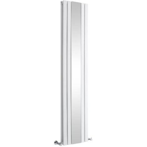 Radiateur Vertical Design Avec Miroir – Blanc – 180 x 38.5cm – Sloane
