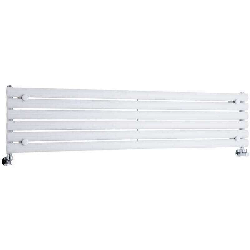 Hudson Reed - Vitality – Radiateur Design Horizontal – Blanc – 35.4 x 160cm