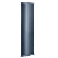 Radiateur VUELTA eau chaude vertical 3 colonnes 1464 w haut 2000 largeur 398 8 éléments blanc