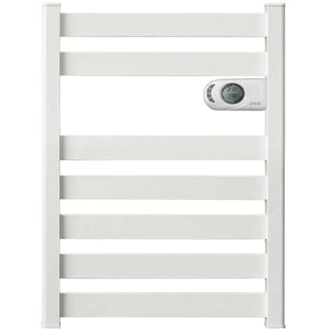 HJM Radiateur ZINNIA Sèche-Serviettes en Aluminium 500W – Sécurité Renforcée. Détection de Fenêtres Ouvertes et Verrouillage clavier. Chauffage Rapide. Faible Consommation d'Énergie. Fabriqué en Espagne