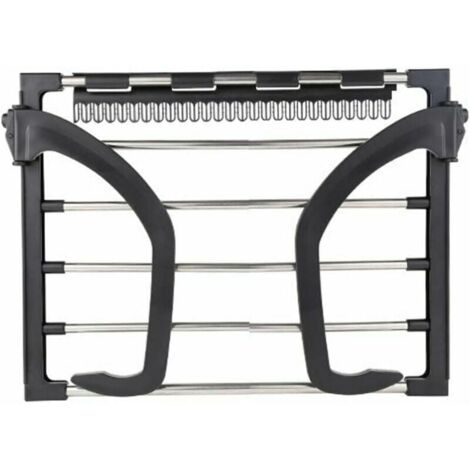 Radiator Coat Hanger, Clothes Hanger, Coat Hanger, Portable Indoor Coat Hanger, Round Tube, Small Size (Black, 32-40cm) MUMU