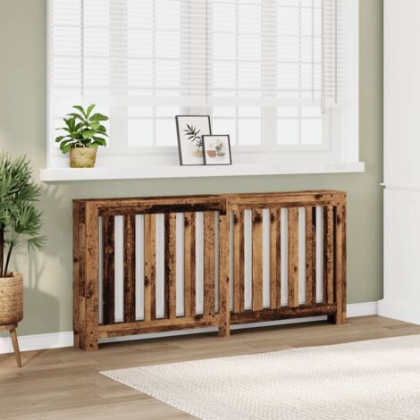 Radiator Cover Old Wood 175x20x82 cm Engineered Wood vidaXL