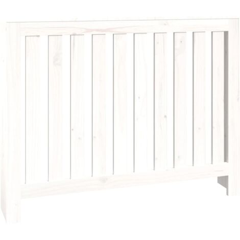 Radiator Cover White 108.5x19x84 cm Solid Wood Pine vidaXL