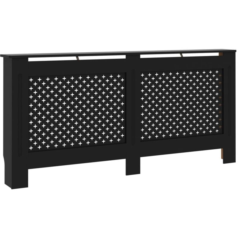 Radiator Cover Black 172x19x81.5 cm MDF vidaXL