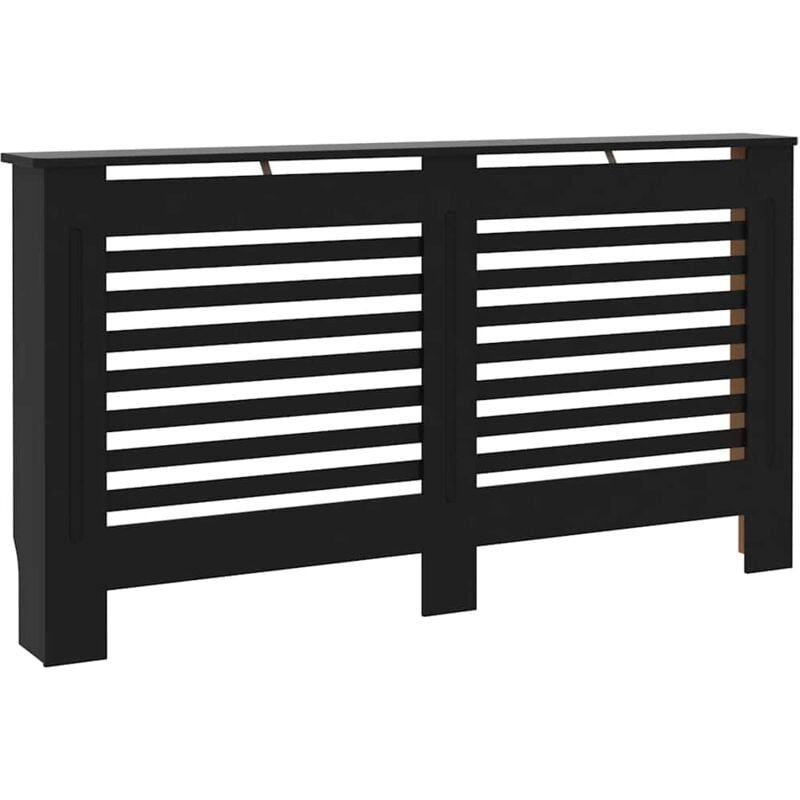 Radiator Cover Black 152x19x81.5 cm mdf Vidaxl