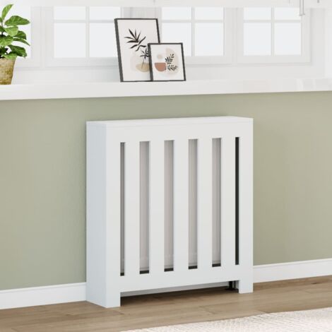 Radiator Cover White 78x20x82 cm Engineered Wood vidaXL