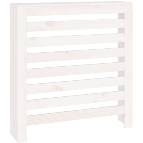 Radiator Cover White 79.5x19x84 cm Solid Wood Pine vidaXL
