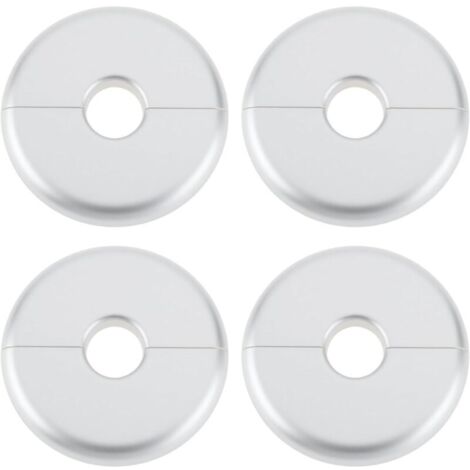 Radiator Pipe Cover 16mm Diameter 70mm Radiator Pipe Cover for Wall Radiator Tube Decoration Silver 4pcs