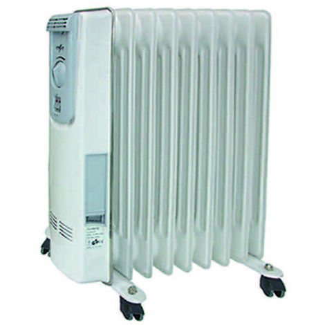 Radiatore a olio 9 elementi 2000w - misure di ingombro cm.48x26x61h.