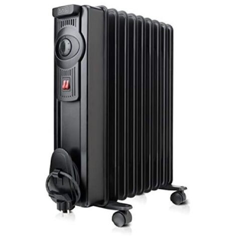 Radiatore A Olio da 1500W Con Doppia Modalità Di Riscaldamento E Termostato Regolabile