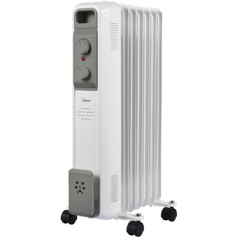 Radiatore ad Olio 7 Elementi - 125x575mm - Riscalda per Convezione Naturale