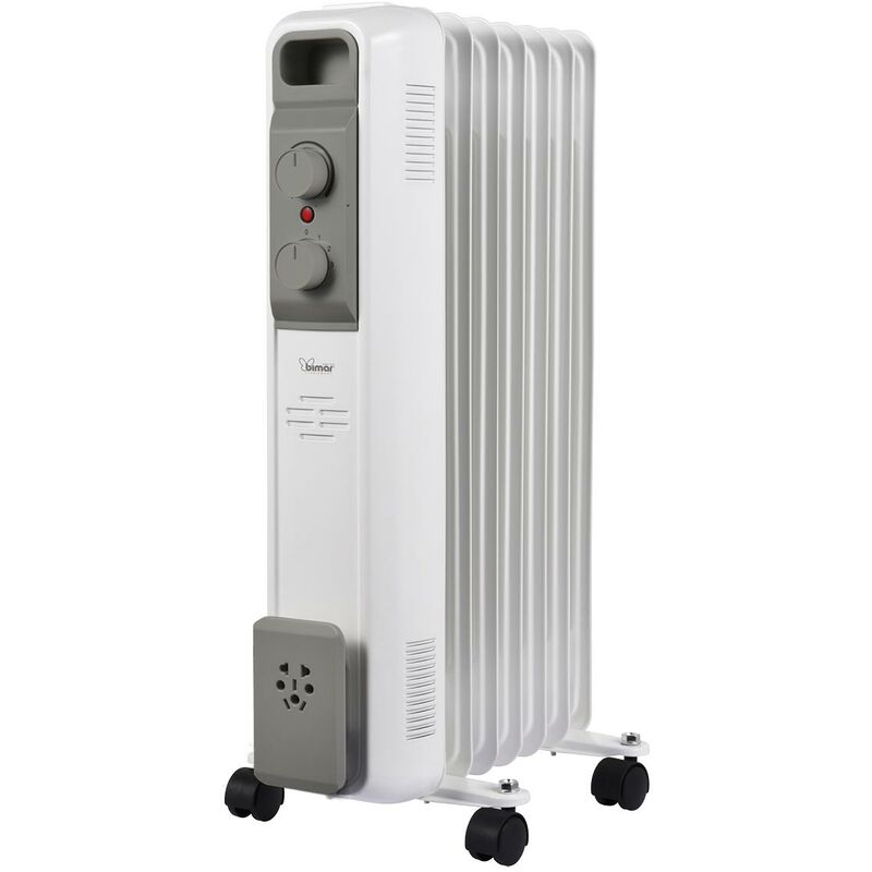 Radiatore Ad Olio 7 Elementi 125x575mm Riscalda Per Convezione Natu...