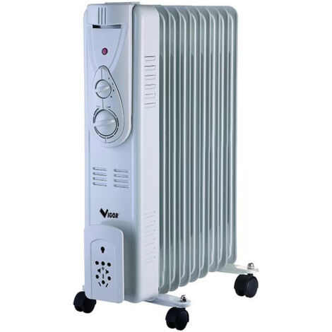 Radiatore ad olio Vigor, 9 elementi, 2000 w