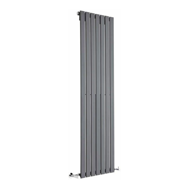 Delta Radiatore Termoarredo di Design Verticale Moderno - Termosifone con Finitura In Antracite - Pannelli Piatti - 1600 x 490mm - 1026 Watt