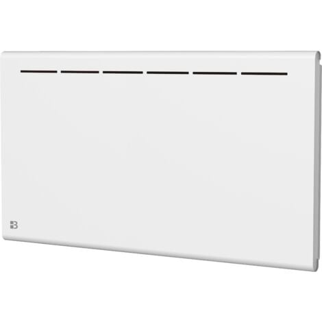 Radiatore elettrico fisso 1500W Bestherm Atlas orizzontale in ceramica bianca ad inerzia secca (senza spina)