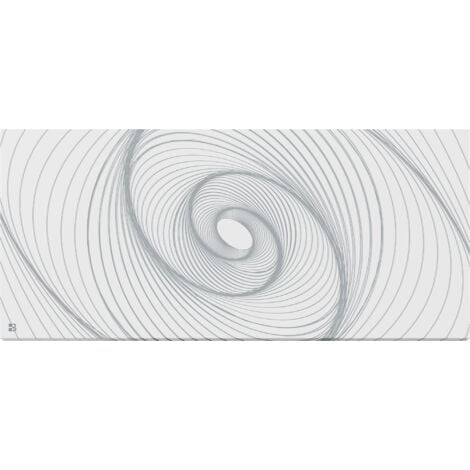 Radiatore elettrico fisso connesso WIFI a inerzia secca in ceramica 1000W Bestherm ARIANE CONNECT Design orizzontale bianco (senza spina)