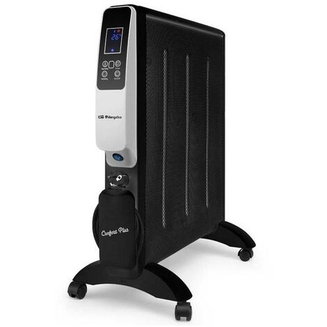 Radiatore Orbegozo 2000 W MICA, Regolazione digitale della temperatura da 18 a 30°C, Connessione WIFI tramite APP, nero