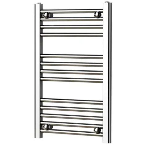 Radiatore termoarredo scaldasalviette cromo lucido con tubolari Ø25mm modello elvia mm 840x500 watt 327 int.450 MAGMA