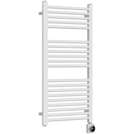 RADIATORE TERMOARREDO SCALDASALVIETTE ELETTRICO BIANCO CON TUBOLARI Ø22MM  MODELLO SILVIA - MM 700X400 - WATT 300 - DELTA CALORIFICO 925 - 14 BARRE  - MAM