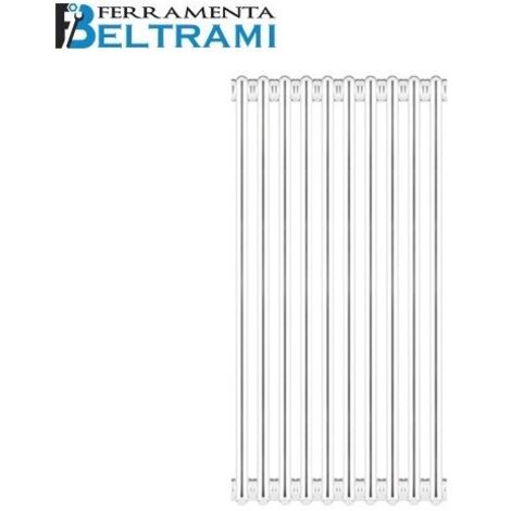 Radiatore tubolare in acciaio 3 colonne scomponibile mod.860 10 elementi