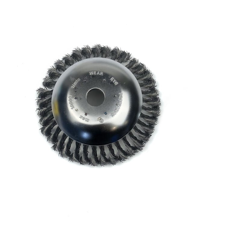 Brosse rotative pour débroussailleuse à fil de 8 pouces, en acier inoxydable, pour remplacement de débroussailleuse à arbre droit pour Sthil Honda