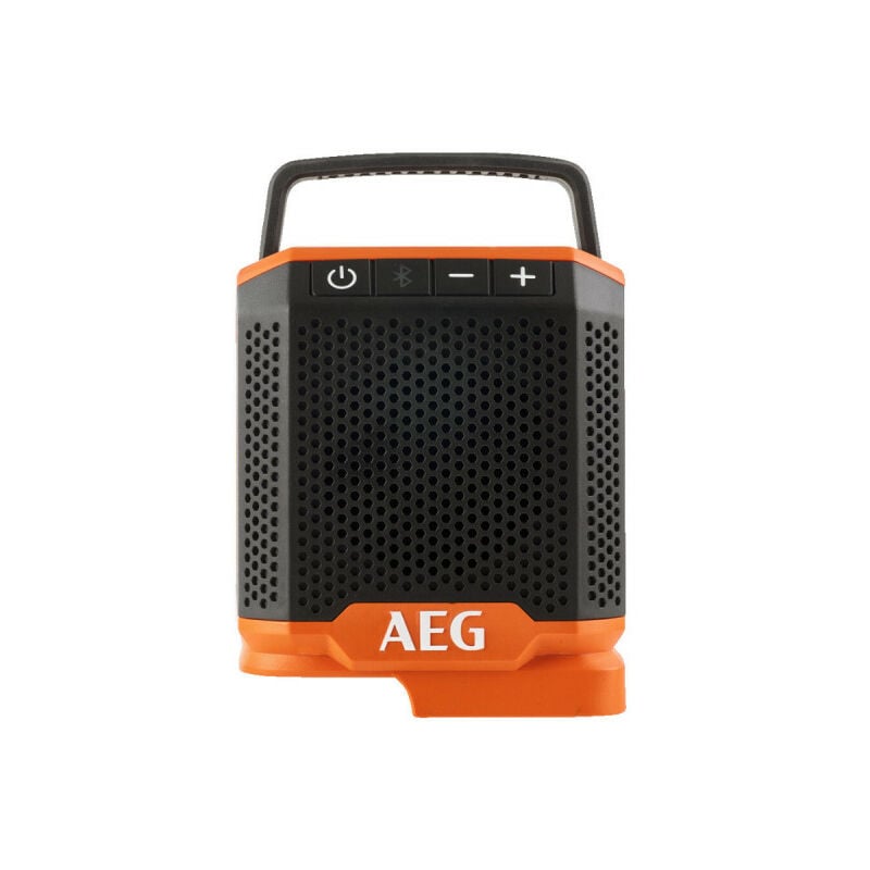 Image of AEG - Radio 18V - connessione bluetooth - portata 30 m - 30 w - presa usb - IP54 - Senza batteria o caricatore - BRSP18-0 - Noir et orange