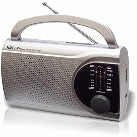Radio AM/FM Haeger PR-BIB.004B Gris