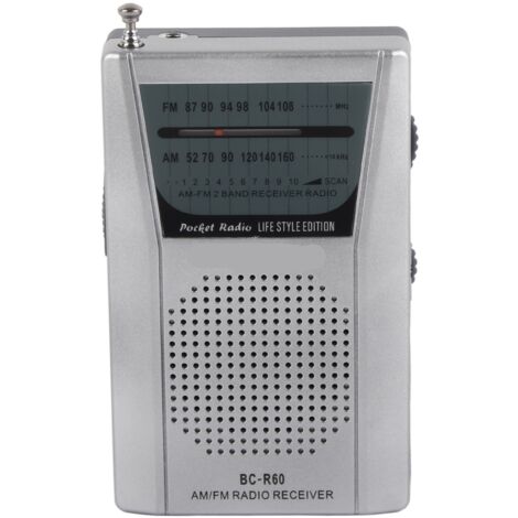 Radio AM FM Numérique Portable avec Fonction Mémoire et Réglage Manuel Facile - BCR60 (Piles AA Incluses)