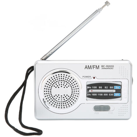 Radio AM/FM Portable Mini avec Fonction Réveil - Idée Cadeau Pratique