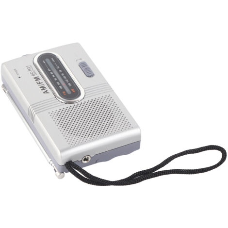 Radio AM/FM Portable Mini avec Haut-parleurs Stéréo et Lecteur de Musique Universel