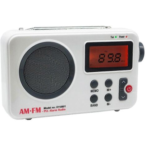 Radio AM/FM portable, radio de douche numérique, mini radio stéréo