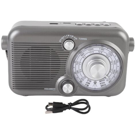 Radio AM FM Portable, Style rétro, bande SW, Bluetooth 5.3, avec lecture de disques U, pour téléphone et tablette