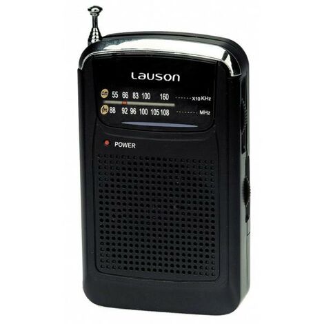 Radio analógica de bolsillo AM/FM RA114 Lauson - talla